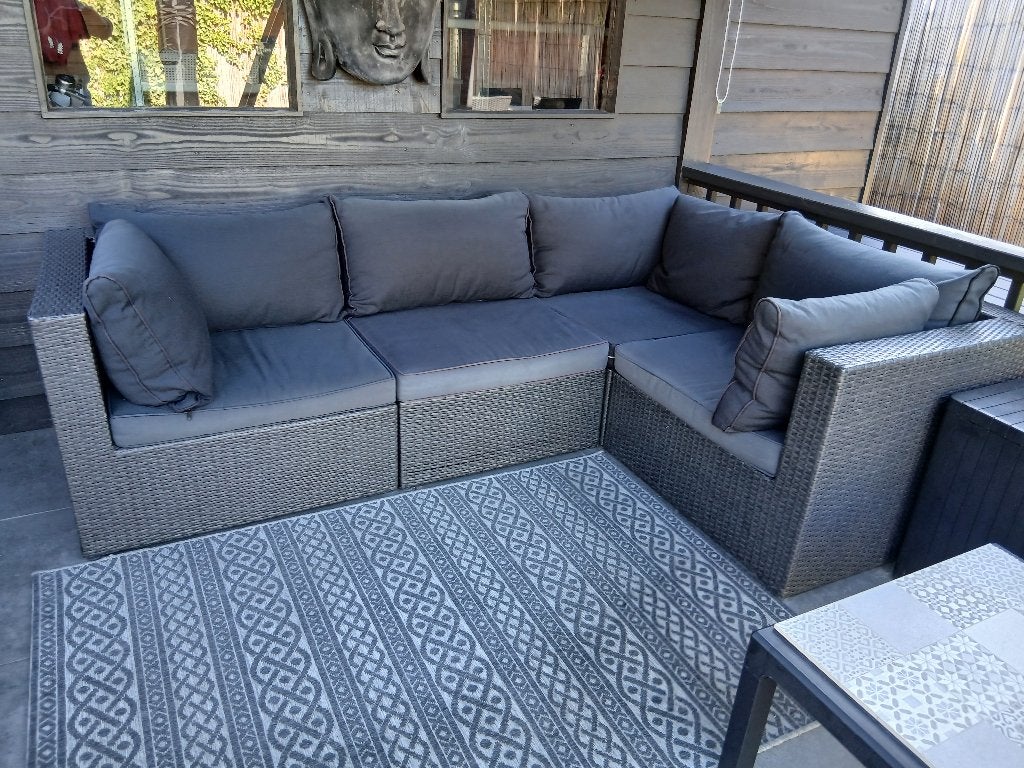 tuinmeubelen, Ophalen, 5 zitplaatsen, Gebruikt, Loungeset