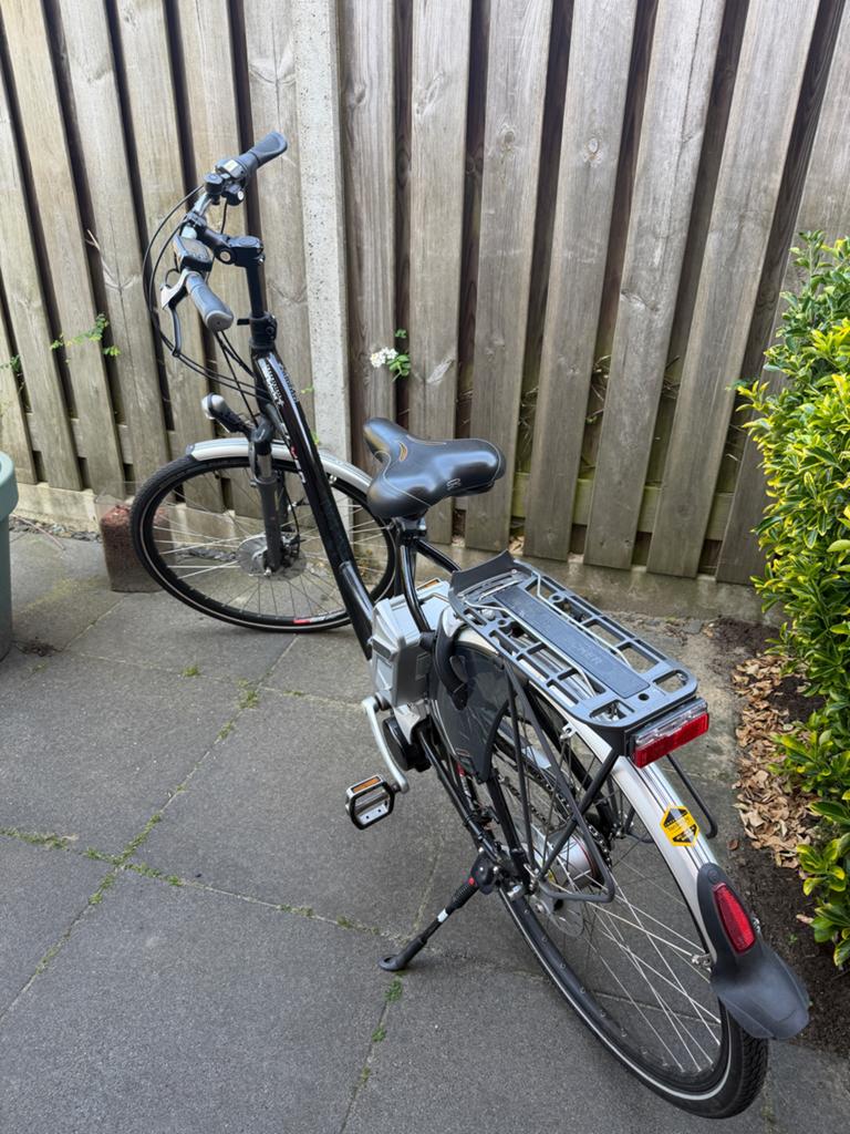 Flyer elektrische fiets - 670wh accu, Gebruikt, 51 tot 55 cm, 50 km per accu of meer, Ophalen