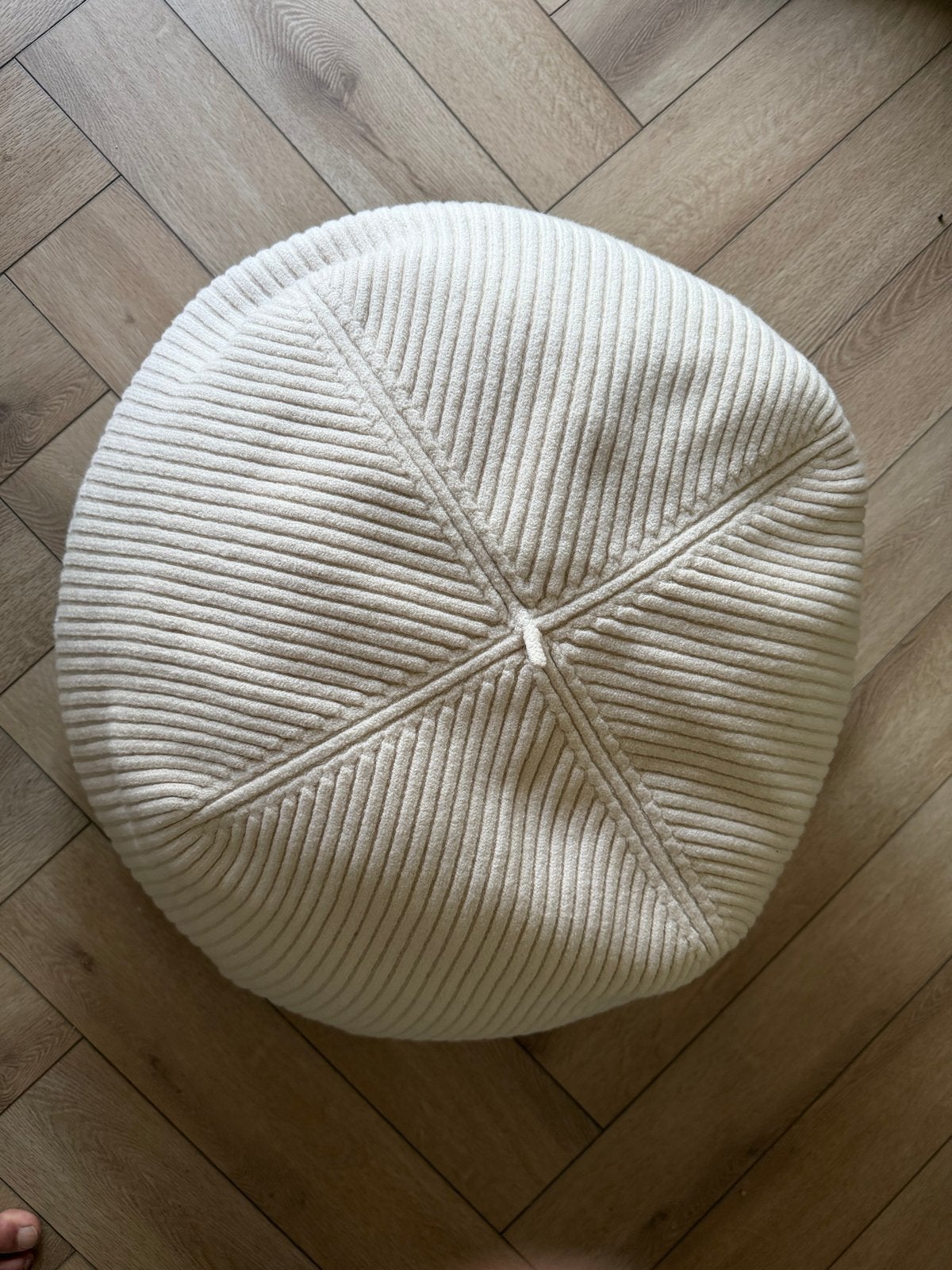 Casalis Muts - Gebreid - Crème, Gebruikt, Rond, Ophalen of Verzenden, Stof