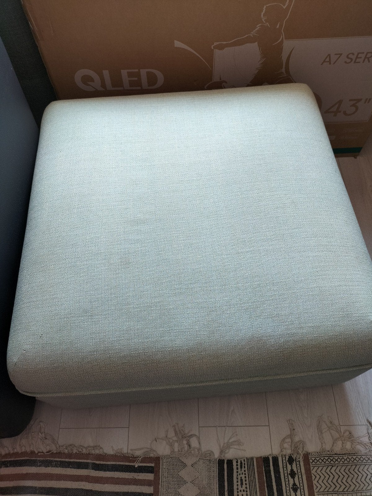 Hoezen Valentina opbergpoef en twe hoezen voor kussens ., Vierkant, Zo goed als nieuw, Ikea vallentuna, 75 tot 100 cm