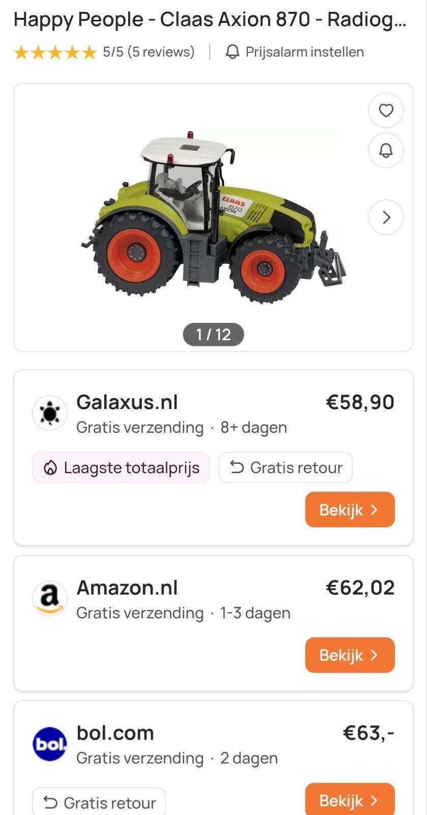 Claas Axion 870 Radiografische Tractor - Zo goed als nieuw, Ophalen of Verzenden, Zo goed als nieuw