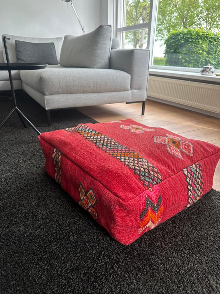 Traditionele Marokkaanse poef, Ophalen of Verzenden, Nieuw