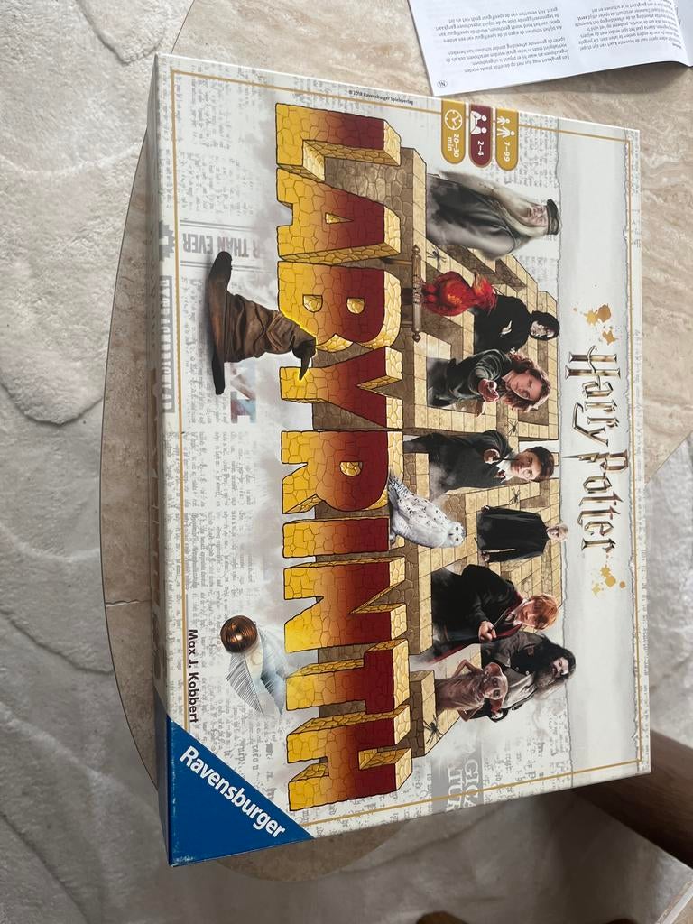 Harry Potter Labyrinth Bordspel - Compleet en Zo Goed als Ni, Drie of vier spelers, Ophalen of Verzenden, Zo goed als nieuw
