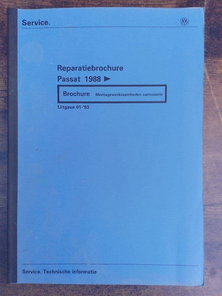 Volkswagen Passat B3 dealer werkplaatsboek Carrosserie werk, Ophalen of Verzenden, Gelezen, Volkswagen