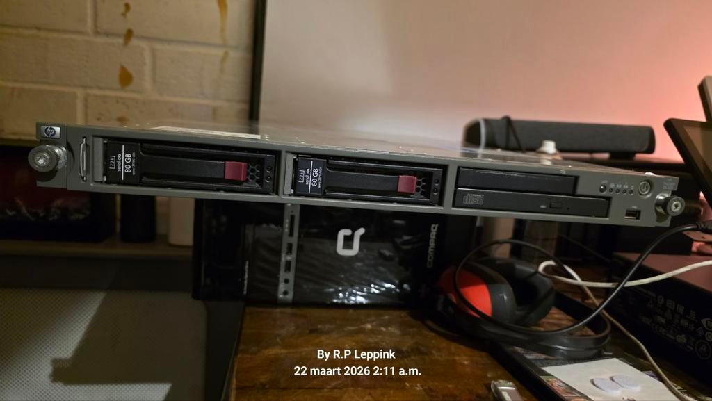HP ProLiant DL320 G5p Server - Ideaal voor thuislab, Ophalen of Verzenden, Gebruikt, 160 GB en 80 gig hdd", Onbekend