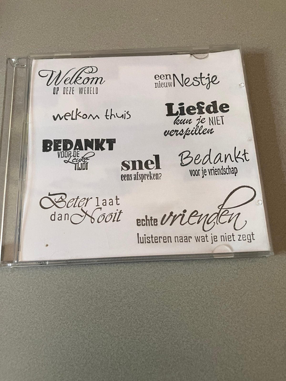 Clear stamps, Ophalen of Verzenden, Zo goed als nieuw, Clearstamp