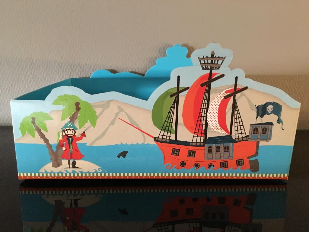 bedankjes piraat doosjes 20 stuks met presenteerplateau, Ophalen of Verzenden, Nieuw, Overige