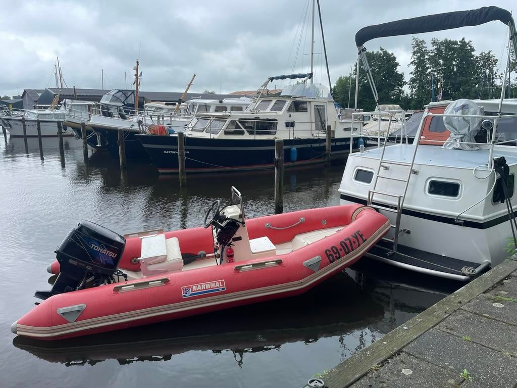 Goed onderhouden narwhal rib te koop!, Watersport en Boten, Rubberboten, Ophalen, Zo goed als nieuw, Benzine, Overige materialen