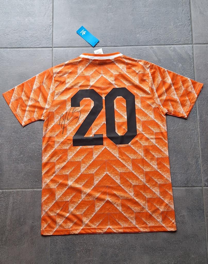 Shirt Oranje 1988 met originele handtekening; Jan Wouters, Ophalen of Verzenden, Nieuw, Overige binnenlandse clubs, Shirt