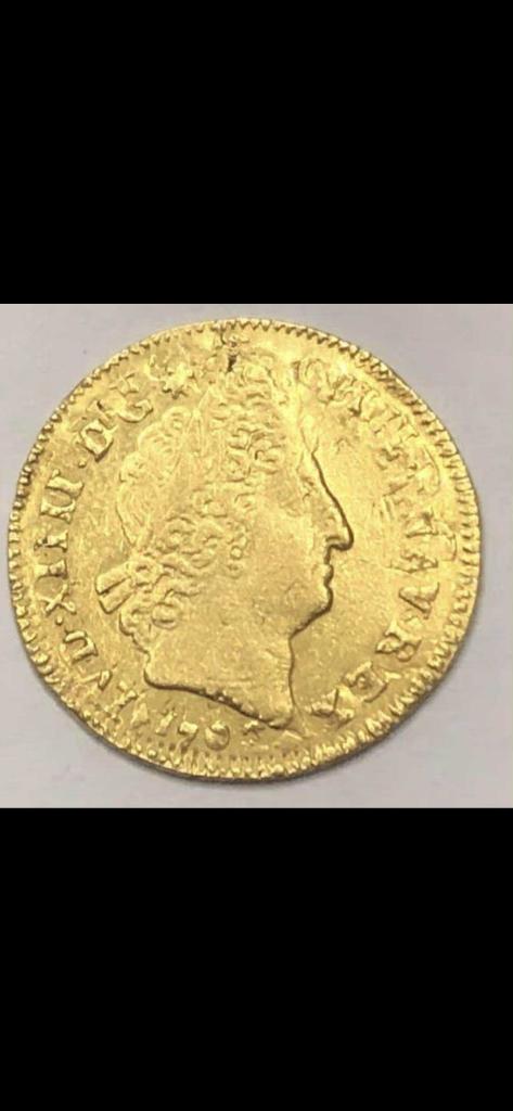 louis d'or 1702 H (la rochelle) reforme 1694 zeldzaam, Ophalen, Nieuw