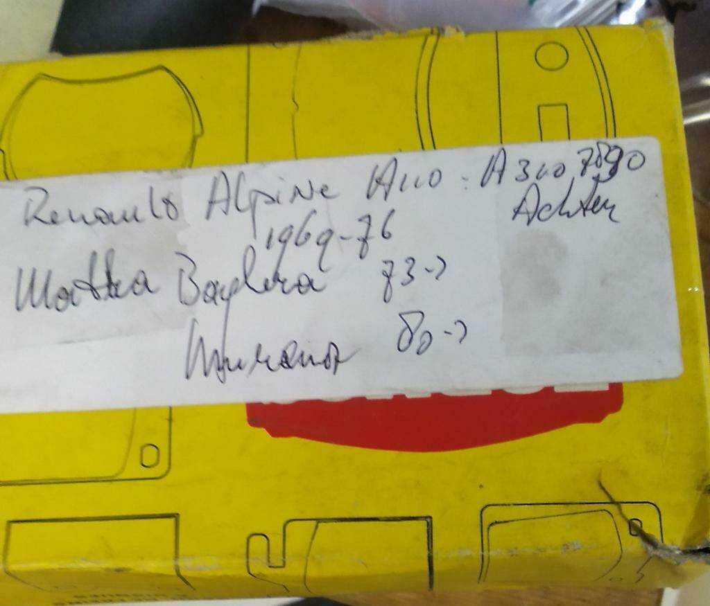 Matra A110/310 Renault Alpine remblokken achter, Auto-onderdelen, Ophalen of Verzenden, Nieuw, Renault