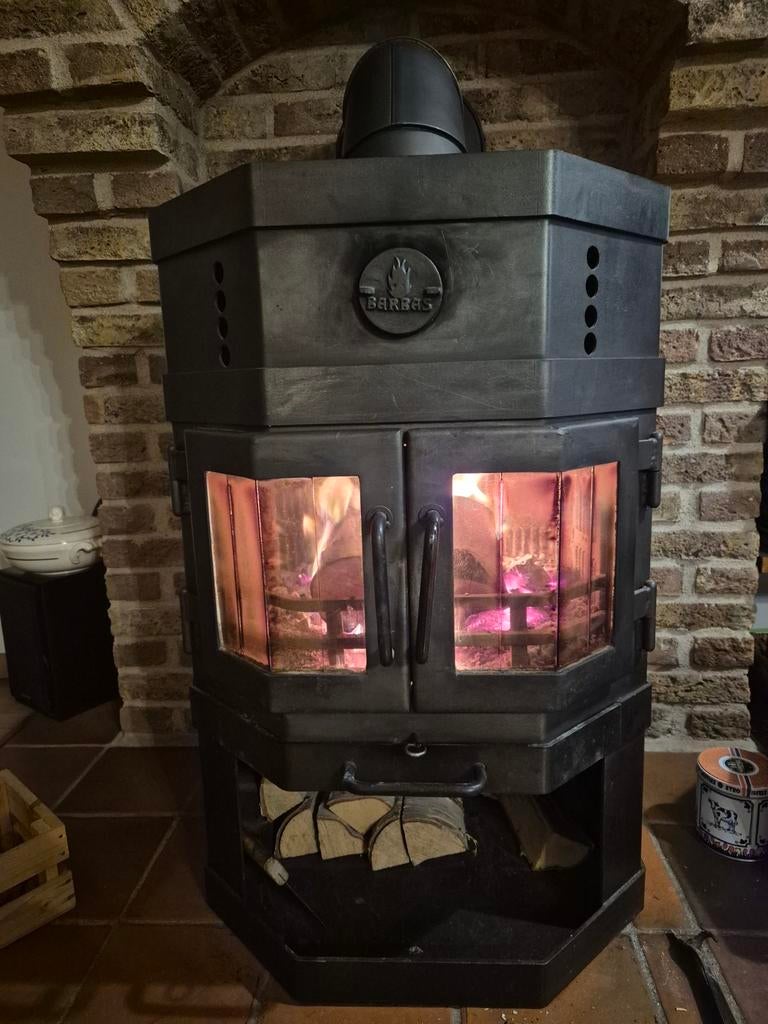 Barbas Houtkachel - Sfeervolle Warmte, Huis en Inrichting, Kachels, Ophalen, Gebruikt, Houtkachel, Vrijstaand