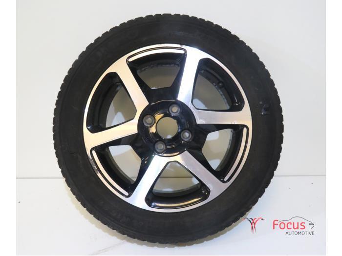 Velg + Winterband van een Renault Twingo, Gebruikt, -, -, Ophalen of Verzenden