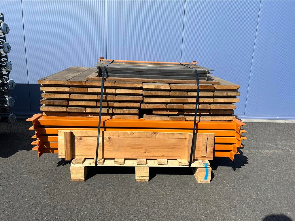 Palletstelling Overtoom 20 staanders en 70 liggers, Zakelijke goederen, Kantoor en Winkelinrichting | Magazijn, Stelling en Opslag