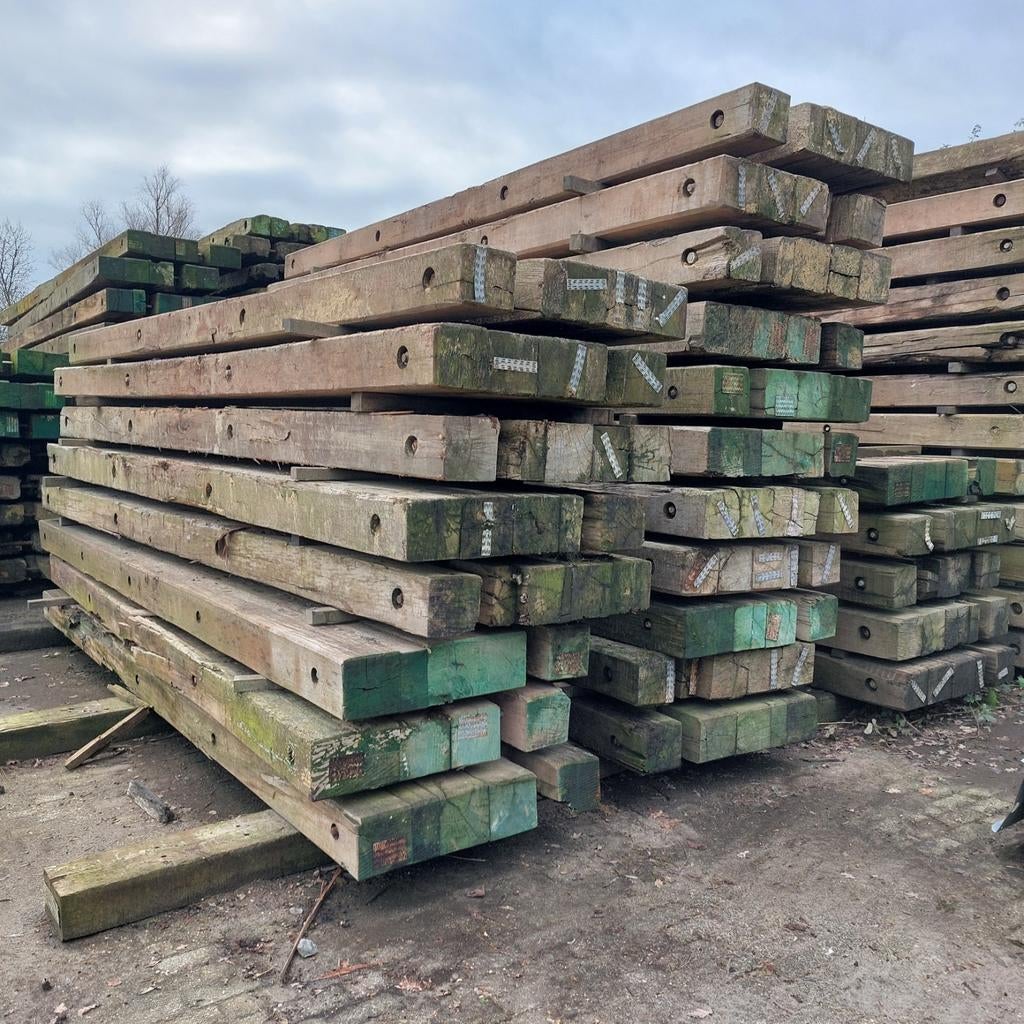 Dragline schotten, Tuin en Terras, Ophalen, Hout, Minder dan 3 meter