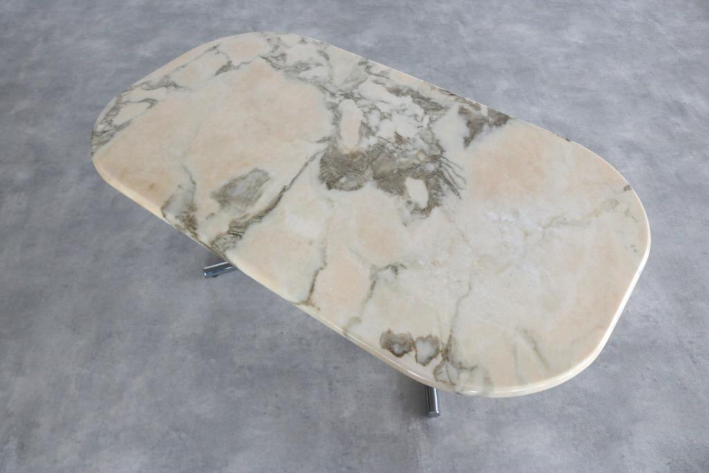 vintage salontafel | tafel | marmer | Zweden (2), Ophalen of Verzenden, Gebruikt, Overige materialen