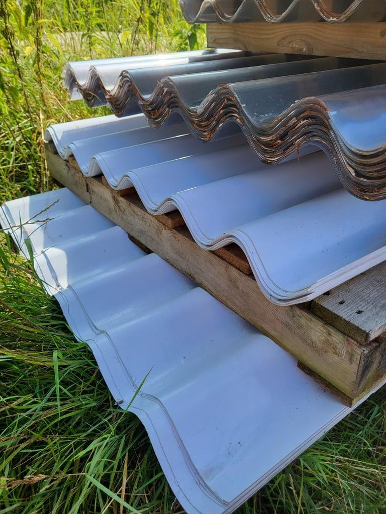 51/177 Golfplaten wit 350cm lang, Ophalen, Kunststof, Overige kleuren, Nieuw