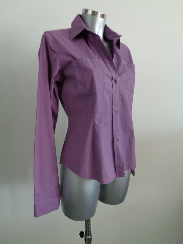 DKNY paarse blouse, maat 10 (36/38) Nieuw, Donna Karan, Paars, DKNY, Nieuw, Ophalen of Verzenden