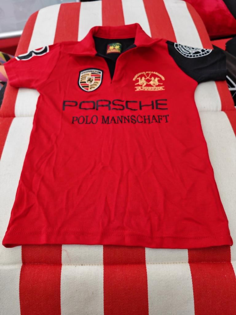 Porsche Polo t-shirt, maat 122-126, Kinderen en Baby's, Ophalen of Verzenden, Nieuw, Jongen, Shirt of Longsleeve