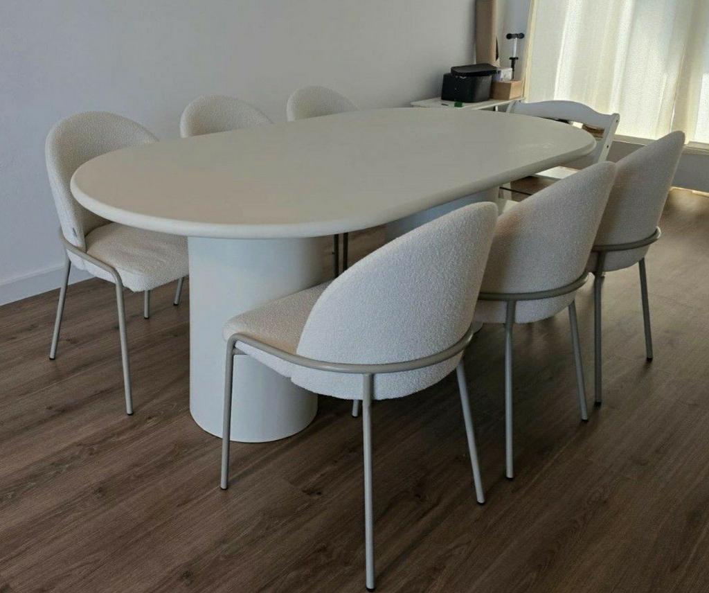 Beton cire tafels - ovaal - rond - organisch - alle kleuren