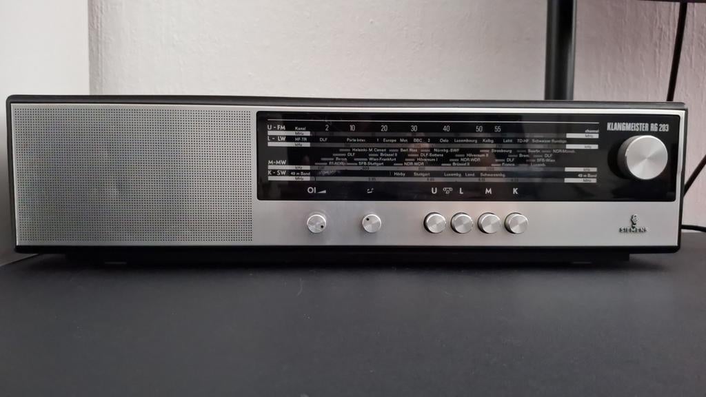 Siemens Klangmeister RG 203 Radio - Werkend, Audio, Tv en Foto, Radio's, Ophalen, Gebruikt, Radio