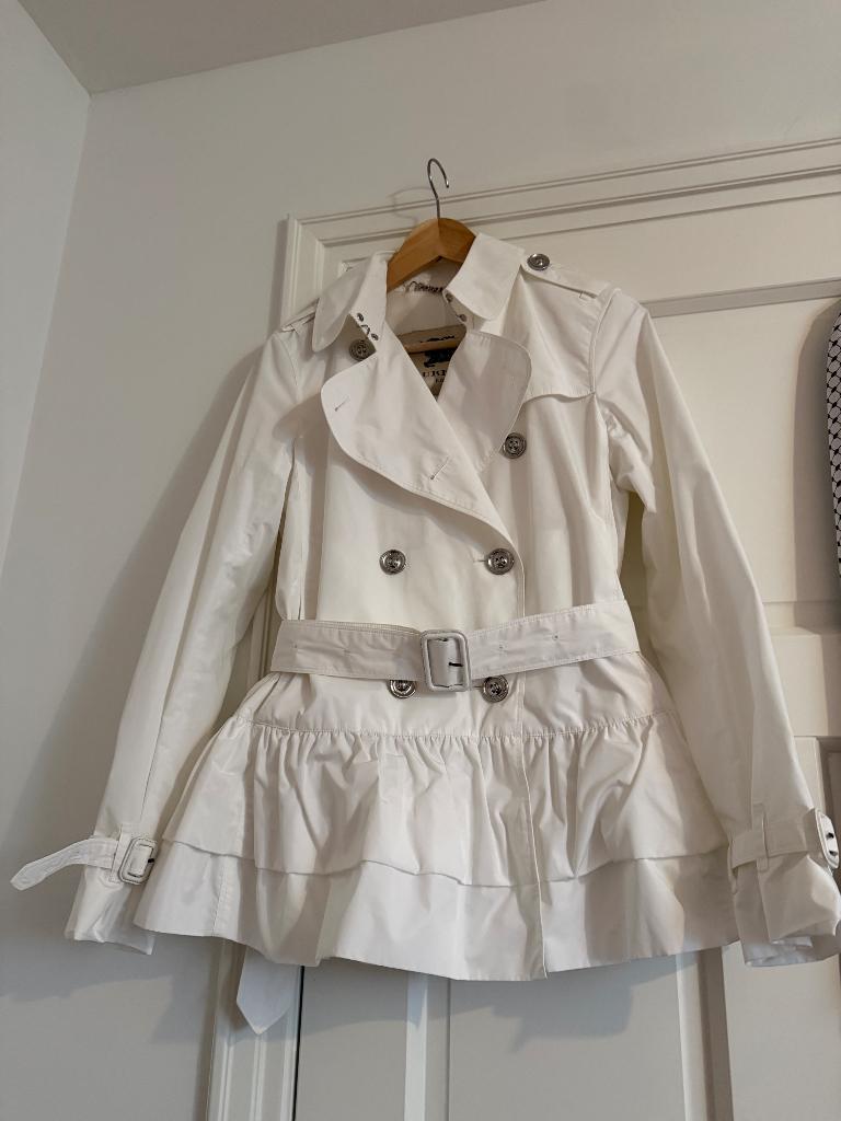 Korte witte trenchcoat Burberry Prorsum, Kleding | Heren, Verzenden, Wit, Zo goed als nieuw, Burberry
