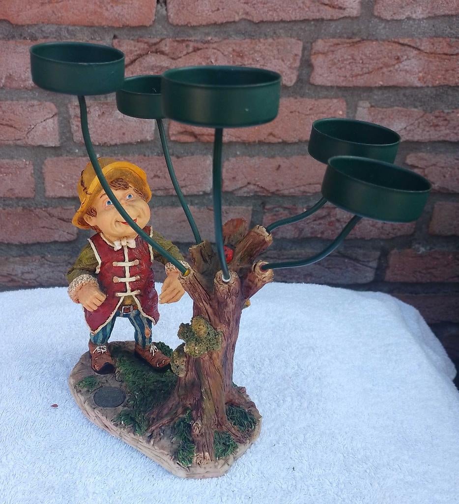 Laaf theelicht houder, Ophalen of Verzenden, Zo goed als nieuw, Beeldje of Poppetje