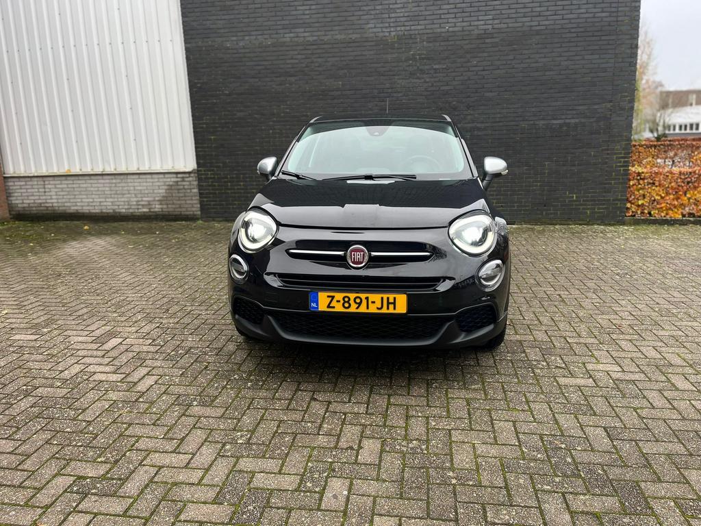 Fiat 500X 1.0 Firefly Turbo 115pk 2019 Zwart, Voorwielaandrijving, 65 €/maand, Stof, 1250 kg
