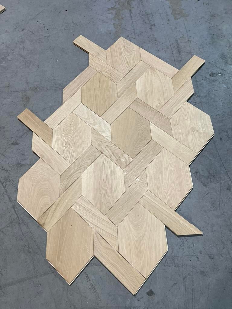 Turtle & mansion weave parket vloer patroon versailles, Parket, Ophalen of Verzenden, Zo goed als nieuw, 10 m² of meer