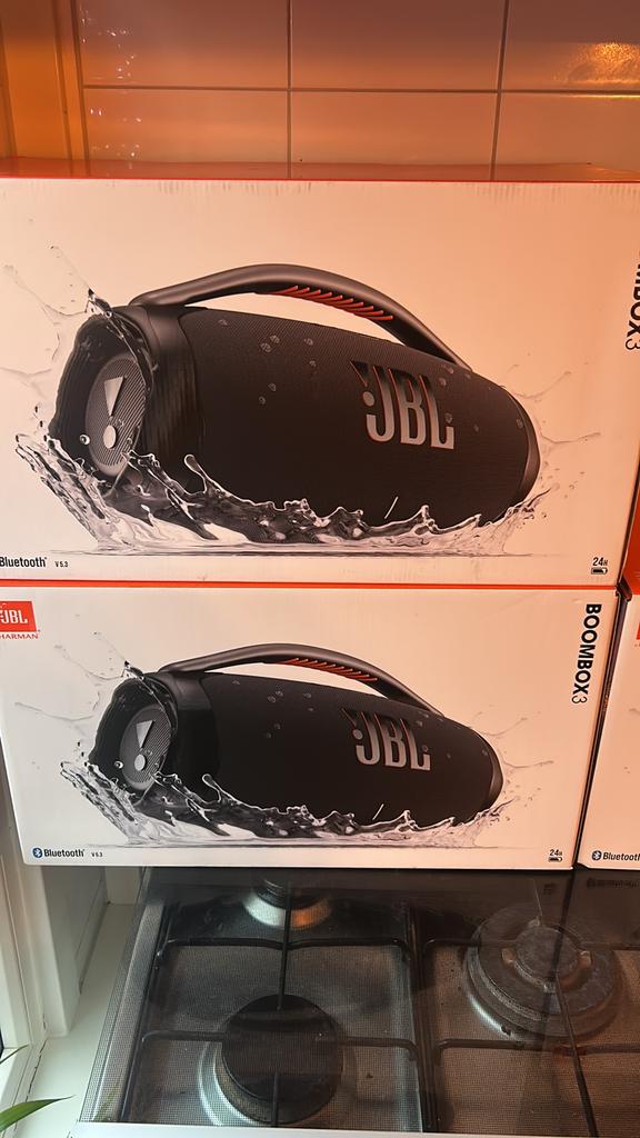 JBL Boombox 3 nieuw in doos, Ophalen of Verzenden, Zo goed als nieuw, 120 watt of meer, Subwoofer
