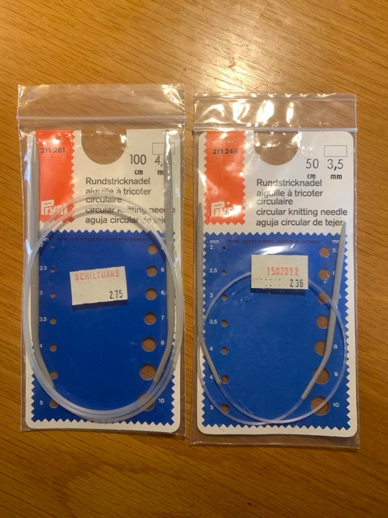 2 Ronde Breinaalden Prym buigbare breinaald, Ophalen of Verzenden, Nieuw, Breien, Naald