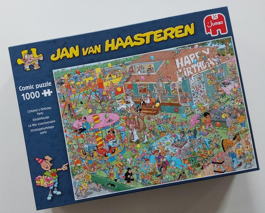 JvH puzzel, Kinderfeestje, Ophalen, 500 t/m 1500 stukjes, Zo goed als nieuw