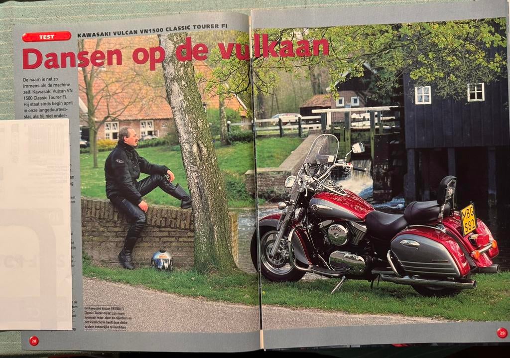 Test 2000 Kawasaki VN1500 Classic Tourer F1, Verzenden, Zo goed als nieuw, Formule 1