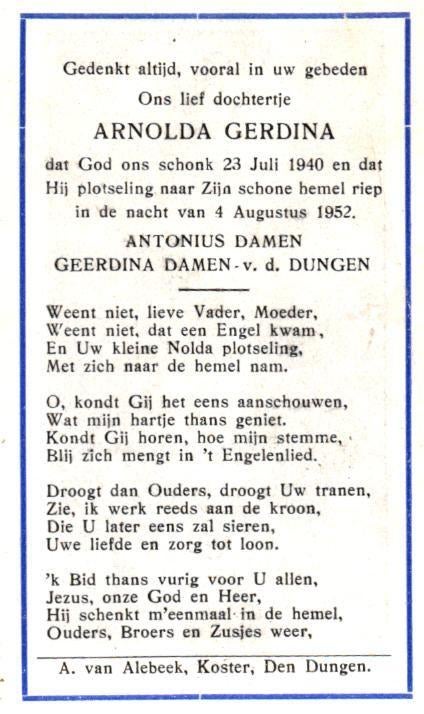 Damen Arnolda 1940-1952, Ophalen of Verzenden
