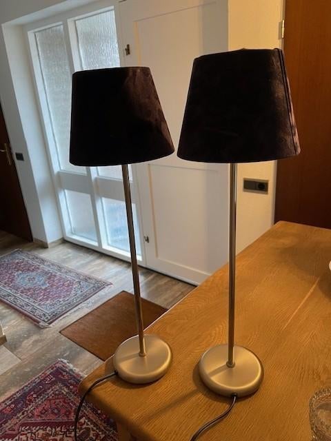 Twee schemerlampjes, Ophalen, Zo goed als nieuw, Metaal, Minder dan 50 cm