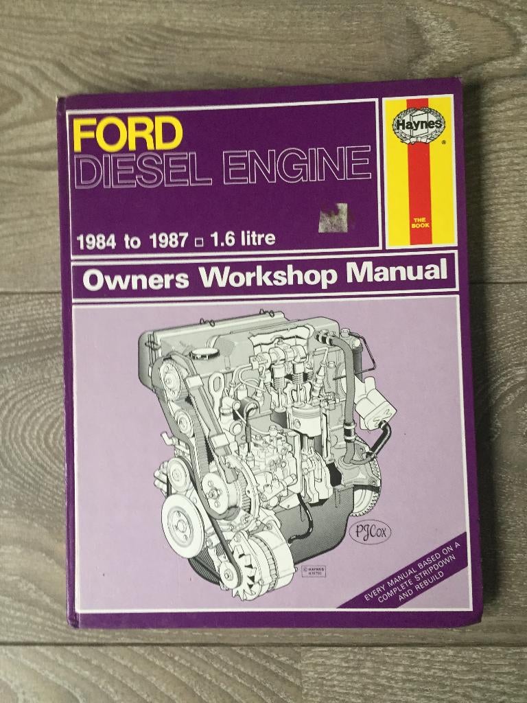 Haynes Manual Ford 1.6 Diesel Engine 1984-1987, Auto diversen, Ophalen of Verzenden