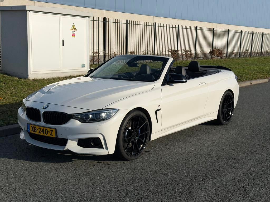 BMW 428i Cabrio F33 | M-pakket | M Performance | 20” Ispiri, Automaat, 745 kg, Zwart, Cabriolet