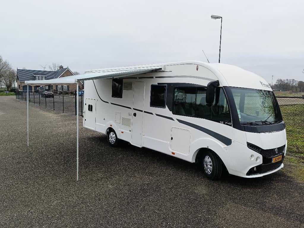 Itineo TC740 camper caravan 2019 3500kg B-rijbewijs trekhaak, Caravans en Kamperen, Campers, Buscamper of Camperbus, Fiat, Airbags