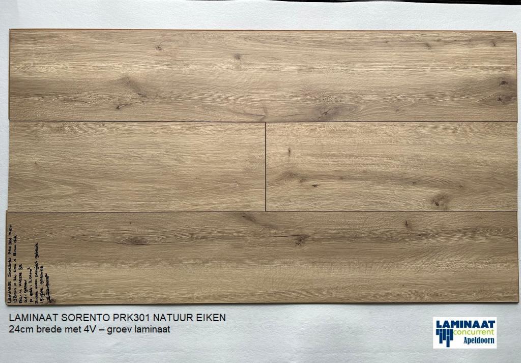 Laminaat Sorento PRK301 24cm brede 8mm dik 4V €14,95m2, Bruin, 75 m² of meer, Nieuw, Ophalen of Verzenden