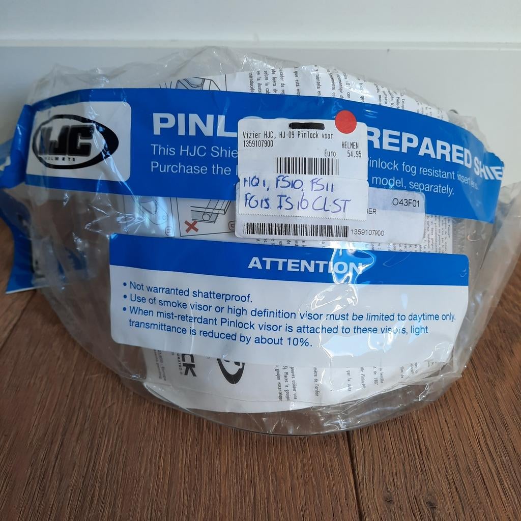 Nieuw! Vizier HJC HJ-09 pinlock voorbereid., Ophalen of Verzenden, Nieuw met kaartje, Integraalhelm, HJC