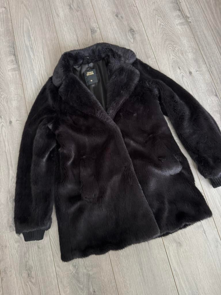 Fake fur bontjas maat S, Ophalen of Verzenden, Gedragen, Maat 36 (S), Paars