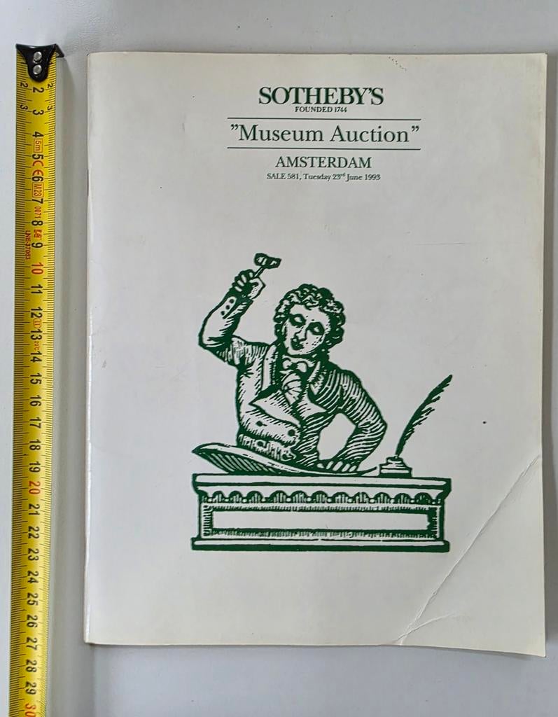 Sotheby's Museum Auction Amsterdam 1993 Catalogus, Ophalen of Verzenden, Zo goed als nieuw, Sotheby's, Catalogus