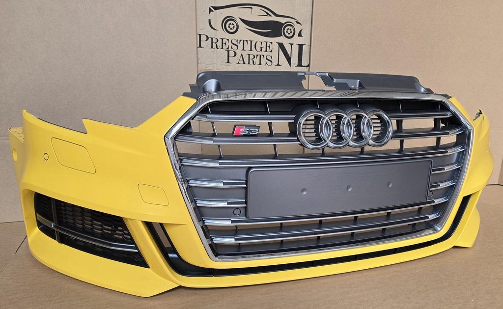 Voorbumper Audi A3 8V Facelift S3 Sedan Limousine COMPLEET, Gebruikt, -, Voor, Ophalen of Verzenden
