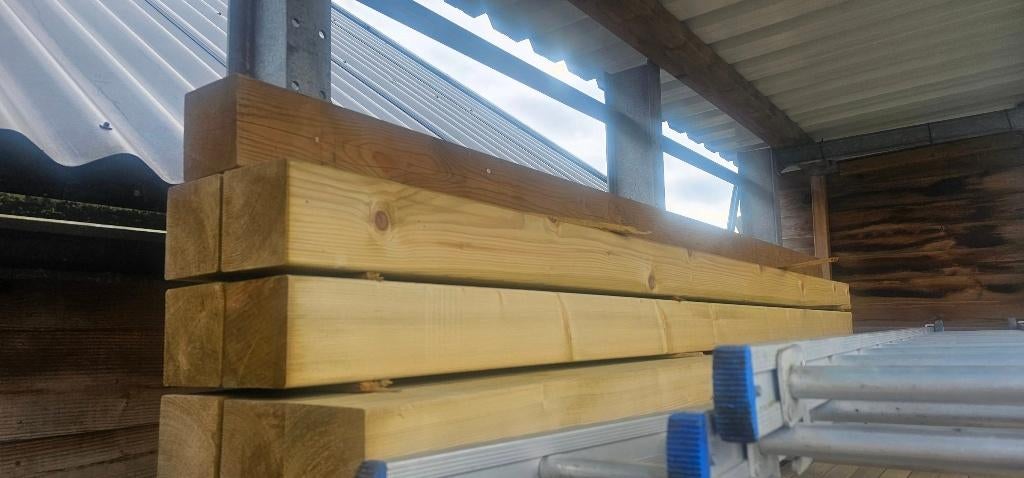 nieuwe geimpregneerde balken 9x9   en 12x 12, Tuin en Terras, Palen, Balken en Planken, Nieuw, Balken, 250 cm of meer, Ophalen