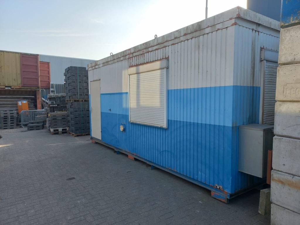 Gebruikte bouwkeet, kantoorunit, schaftkeet 6x3m, Ophalen, Gebruikt