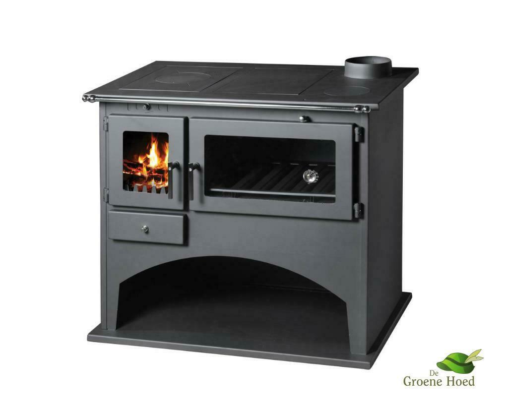 Viki houtkachel met oven en fornuis (10.5 kW), Huis en Inrichting, Kachels, Ophalen of Verzenden, Vrijstaand, Hout, Nieuw