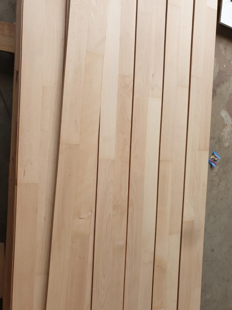 Junckers beuken eiken houten vloerdelen #VERNIEUWD#, Parket, Gebruikt, Ophalen of Verzenden, 10 m² of meer