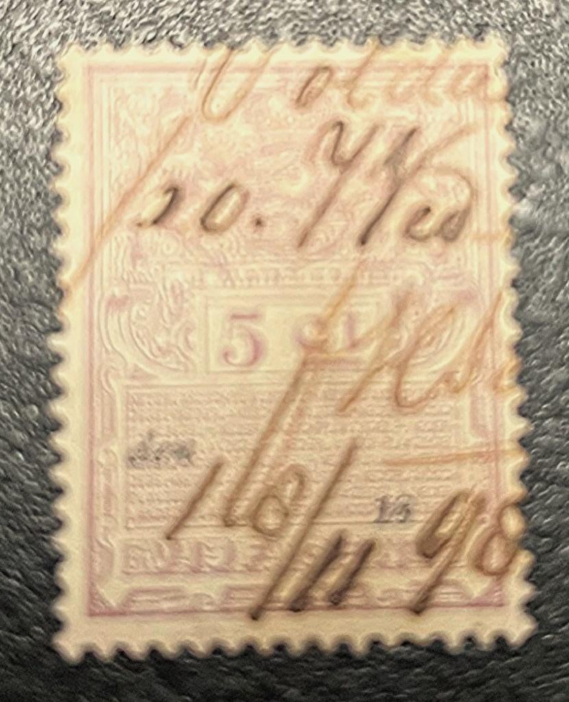 NEDERLAND fiscaal zegel 5 cent, Postzegels en Munten, Postzegels | Nederland, Ophalen of Verzenden, Gestempeld