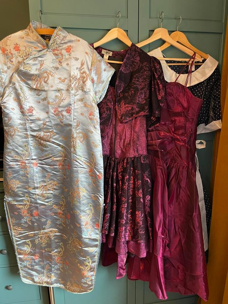 Carnavalsjurken/ verkleedjurken (vintage), Kleding | Dames, Carnavalskleding en Feestkleding, Ophalen of Verzenden, Gedragen, Maat 46/48 (XL) of groter