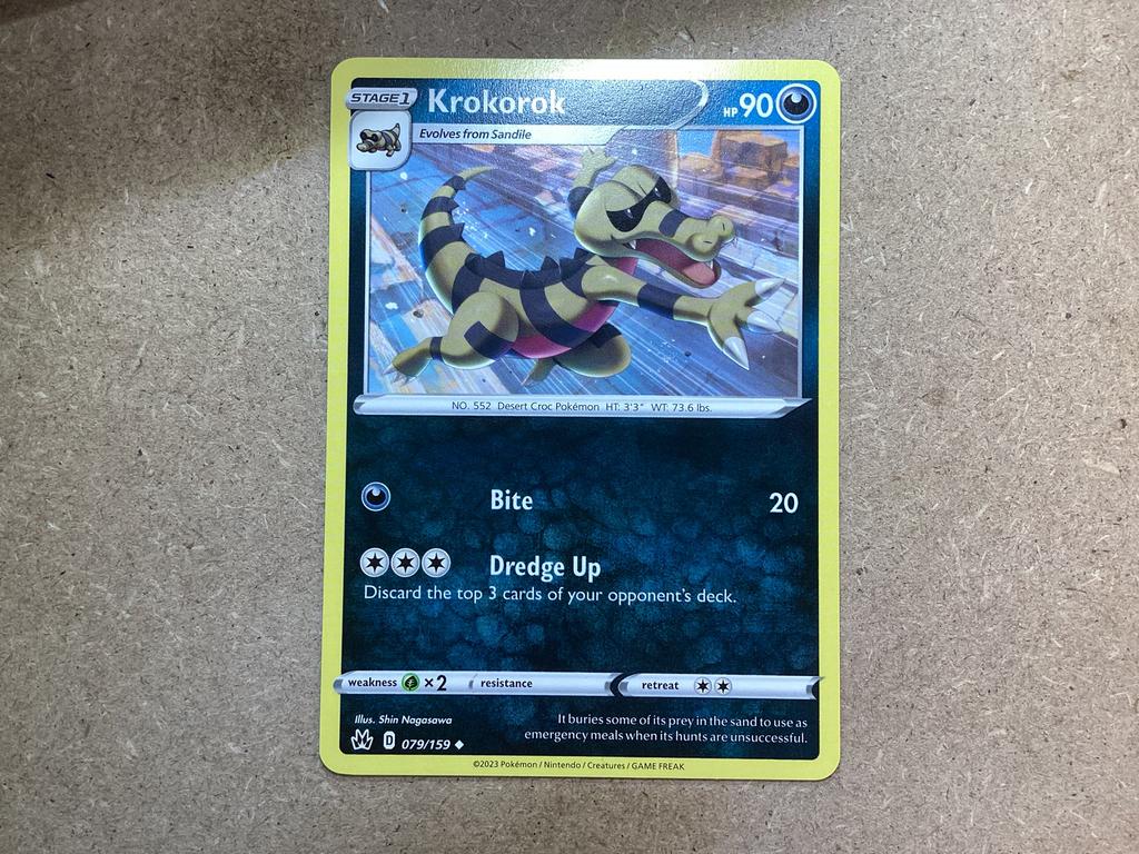 1x Krokorok [CRZ 079/159] (Near Mint), Ophalen of Verzenden, Zo goed als nieuw, Losse kaart